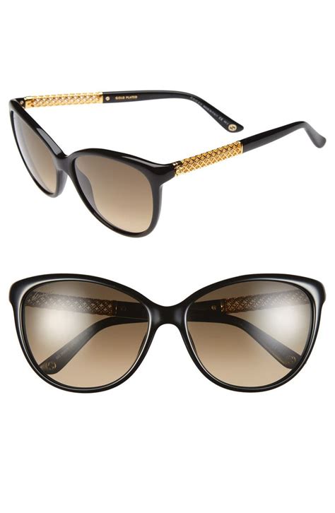 gucci 57mm gradient cat eye sunglasses|Gucci cat eye sunglasses beige.